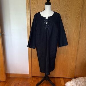 Eloquii Black Midi Dress